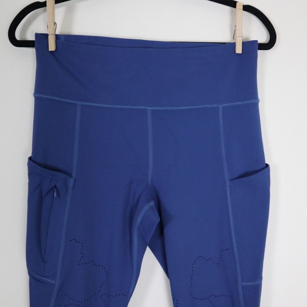 Athleta Size M All In Reaction 7/8 Tight Leggings Atlantis Blue - Picture 3 of 12